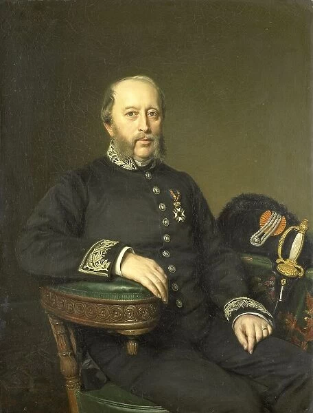 Gerard Johan Verloren van Themaat (1809-1890), Member of the Provincial Executive of Utrecht, 1874. Creator: Jan Hendrik Neuman