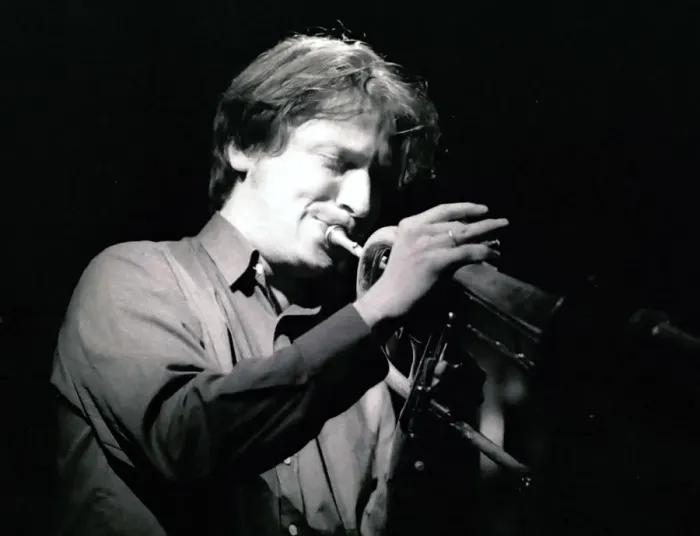 Framed Print : Gerard Presencer, Ronnie Scotts, London, 2002. Artist: Brian O Connor Framed Print : Gerard Presencer, Ronnie Scotts, London, 2002. Artist: Brian O Connor