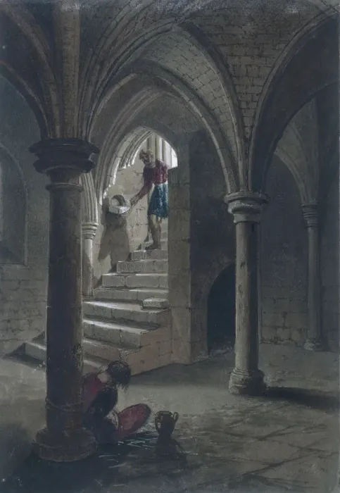 Framed Print : Gerards Hall, London, 1855. Artist: Percy William Justyne Framed Print : Gerards Hall, London, 1855. Artist: Percy William Justyne