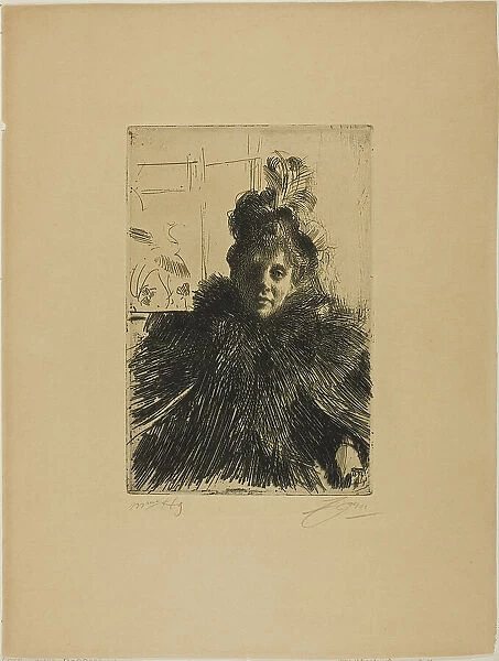 Gerda Hagborg III, 1896. Creator: Anders Leonard Zorn