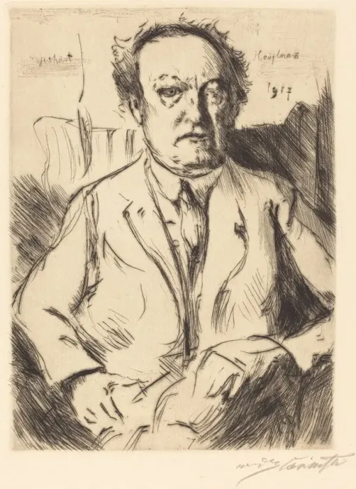 Framed Print : Gerhart Hauptmann, 1917. Creator: Lovis Corinth Framed Print : Gerhart Hauptmann, 1917. Creator: Lovis Corinth