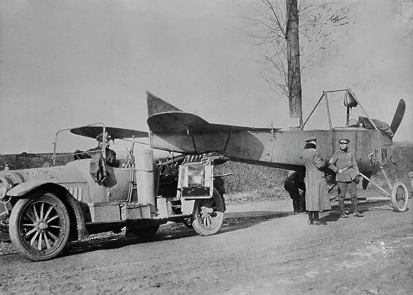 German aeroplane transport, 13 Apr 1915. Creator: Bain News Service