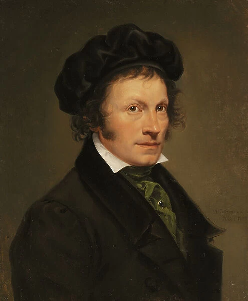 The German Artist Franz Riepenhausen, 1828. Creator: Olaf Johan Sodermark