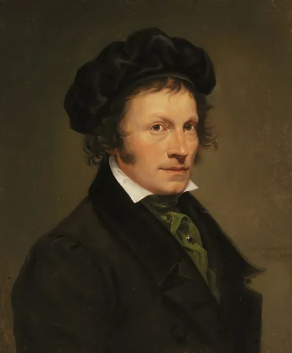 Framed Print : The German Artist Franz Riepenhausen, 1828. Creator: Olaf Johan Sodermark Framed Print : The German Artist Franz Riepenhausen, 1828. Creator: Olaf Johan Sodermark