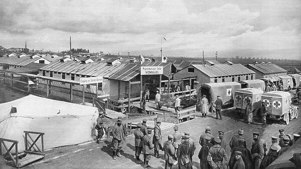 German bandaging station at Vigneulles, Lorraine, France, World War I, 1915