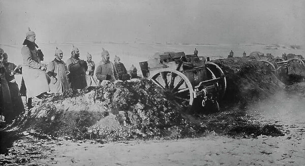 German battery in action, between c1915 and 1918. Creator: Bain News Service