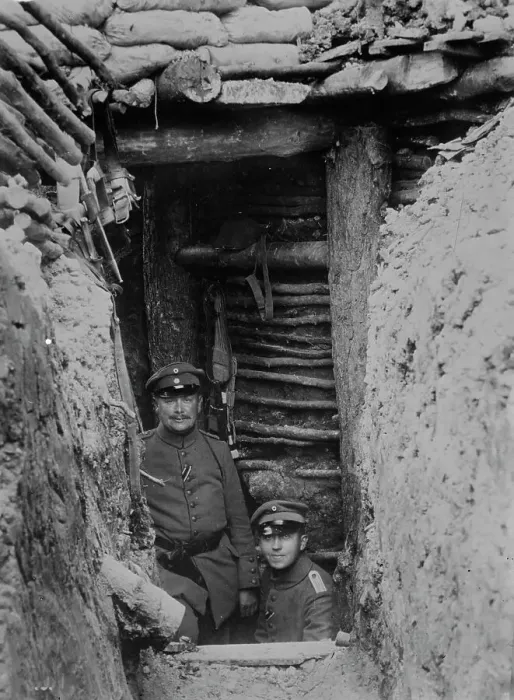 Framed Print : German Bomb-proof shelter, 5 yards deep, between c1915 and 1916. Creator: Bain News Service Framed Print : German Bomb-proof shelter, 5 yards deep, between c1915 and 1916. Creator: Bain News Service
