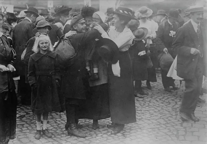 Framed Print : German children from Sweden, between c1915 and c1920. Creator: Bain News Service Framed Print : German children from Sweden, between c1915 and c1920. Creator: Bain News Service