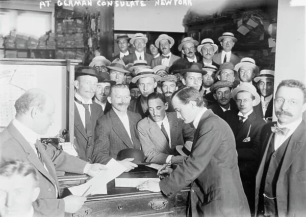 At German Consulate, New York, 1914 April or May. Creator: Bain News Service