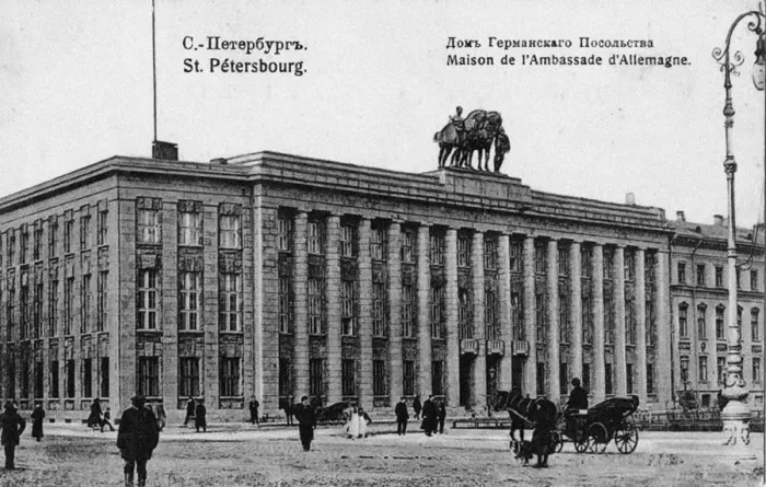 Framed Print : The German Embassy in Petersburg. Artist: Anonymous