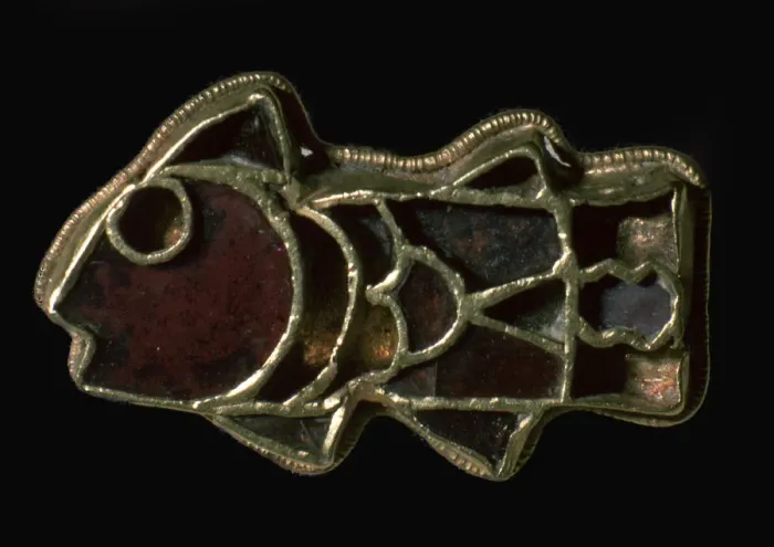 Framed Print : German fibula in the form of a fish Framed Print : German fibula in the form of a fish