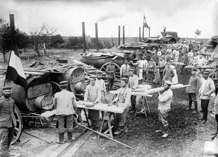 Framed Print : German Field Bakery, c. 1914 Framed Print : German Field Bakery, c. 1914