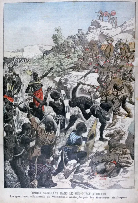 Framed Print : The German garrison of Windhoek, besieged by the Herero, South-West Africa, 1904 Framed Print : The German garrison of Windhoek, besieged by the Herero, South-West Africa, 1904
