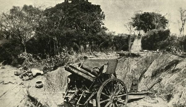 A German Gun Position in the Heart of the Jungle: one of the 4