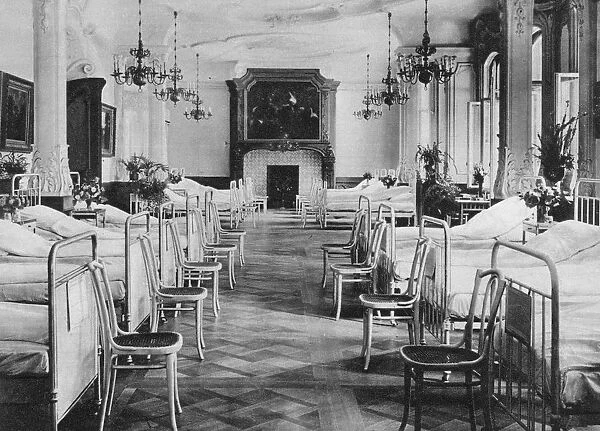 German hospital dormitory for soldiers, Frankfurt am Main, Germany, World War I, 1915