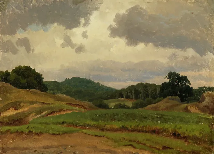 Framed Print : German landscape, 1856. Creator: Werner Holmberg Framed Print : German landscape, 1856. Creator: Werner Holmberg
