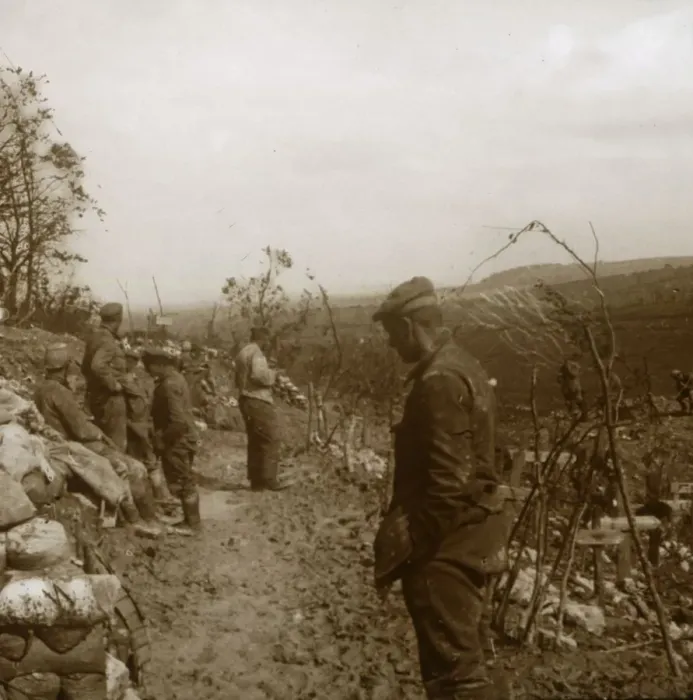 Framed Print : German front line, Verdun, northern France, c1914-c1918 Framed Print : German front line, Verdun, northern France, c1914-c1918