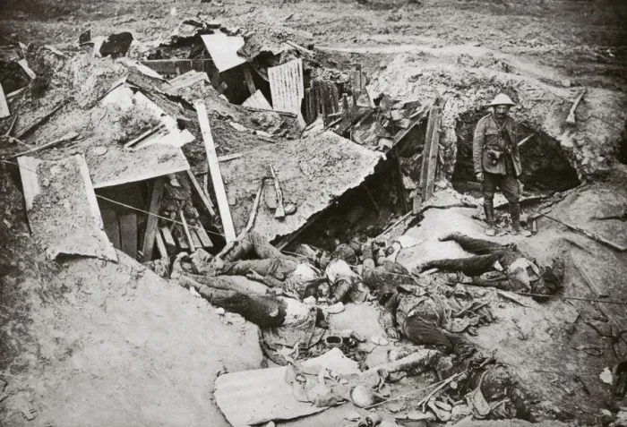 Framed Print : German machine-gun emplacement destroyed by British artillery fire, France, World War I, 1916 Framed Print : German machine-gun emplacement destroyed by British artillery fire, France, World War I, 1916