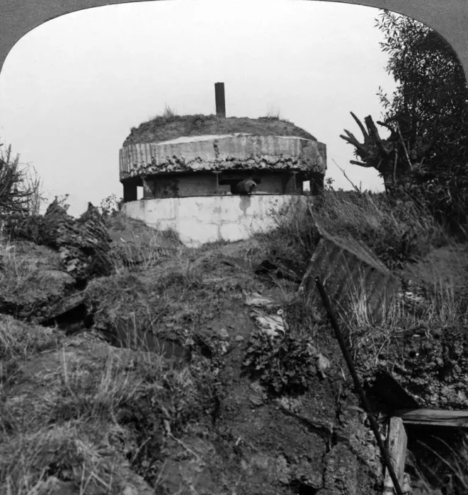Framed Print : German pillbox, Bullecourt, France, World War I, 1917. Artist: Realistic Travels Publishers Framed Print : German pillbox, Bullecourt, France, World War I, 1917. Artist: Realistic Travels Publishers