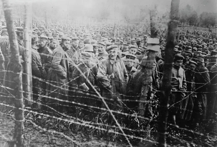 Framed Print : German prisoners, between c1915 and 1918. Creator: Bain News Service Framed Print : German prisoners, between c1915 and 1918. Creator: Bain News Service