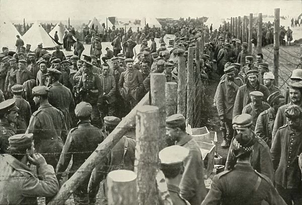 German Prisoners Entering the Cages, (1919). Creator: Unknown