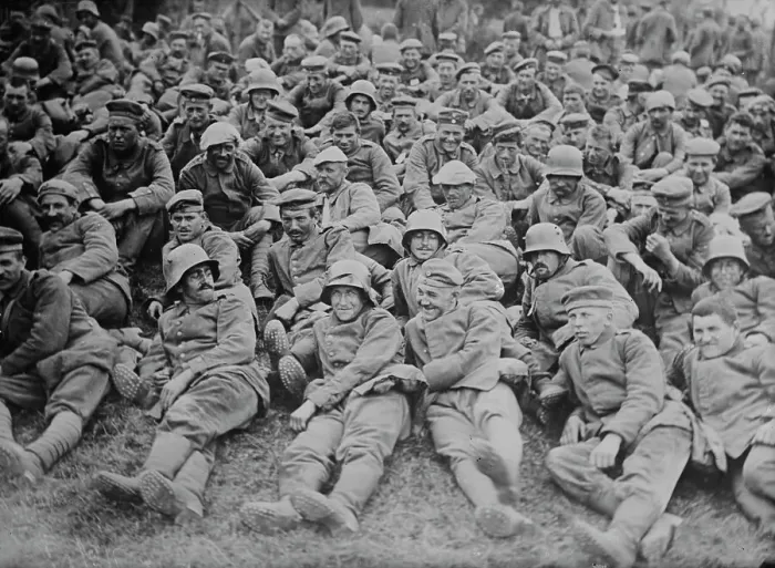 Framed Print : German prisoners, Messines Ridge, 8 Jun 1917. Creator: Bain News Service Framed Print : German prisoners, Messines Ridge, 8 Jun 1917. Creator: Bain News Service