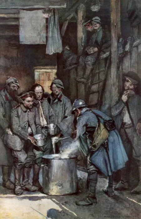 Framed Print : German prisoners in Souville, Verdun, France, 26 March 1916, (1926) Framed Print : German prisoners in Souville, Verdun, France, 26 March 1916, (1926)