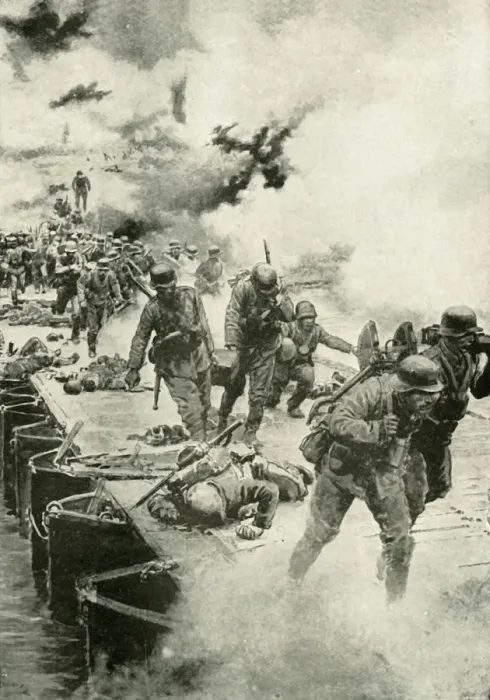 Framed Print : The German River of Fate, (1919). Creator: Unknown Framed Print : The German River of Fate, (1919). Creator: Unknown