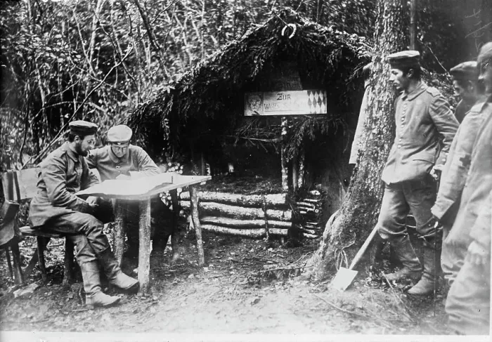 Framed Print : German soldiers in the Aisne District, 26 Dec 1914. Creator: Bain News Service Framed Print : German soldiers in the Aisne District, 26 Dec 1914. Creator: Bain News Service