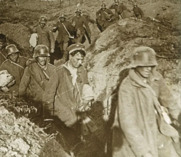 Framed Print : German soldiers, Bois des Chevaliers, Vaux, northern France, c1914-c1918 Framed Print : German soldiers, Bois des Chevaliers, Vaux, northern France, c1914-c1918
