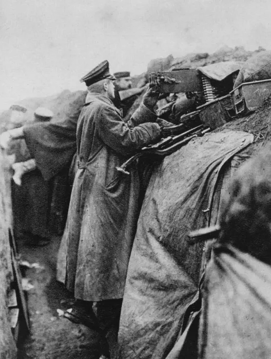 Framed Print : German soldiers in a trench, World War I, 1915 Framed Print : German soldiers in a trench, World War I, 1915