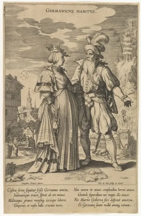 Framed Print : Germanicus Habitus, from Fashions of Different Nations. n. d. Creator: Pieter de Jode I Framed Print : Germanicus Habitus, from Fashions of Different Nations. n. d. Creator: Pieter de Jode I