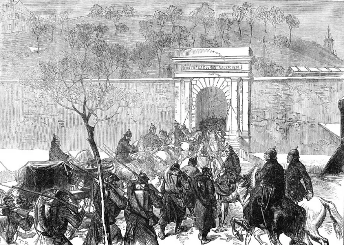 Framed Print : The Germans entering Mont Valerien, 1871. Creator: Unknown Framed Print : The Germans entering Mont Valerien, 1871. Creator: Unknown