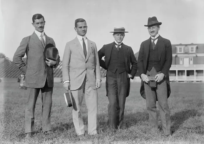 Framed Print : Germans at Princeton -- Weitzer - Lt. Reichenau - Dr. Bemer [i.e. Berner] - Carl Diem, between c191 Creator: Bain News Service