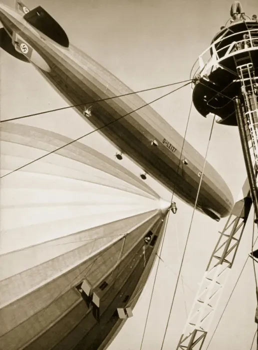 Framed Print : Germanys two mighty airships, the Graf Zeppelin and the Hindenburg, 1936 Framed Print : Germanys two mighty airships, the Graf Zeppelin and the Hindenburg, 1936
