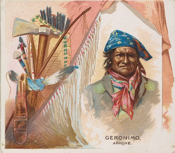 Geronimo, Apache, from the American Indian Chiefs series (N36) for Allen &