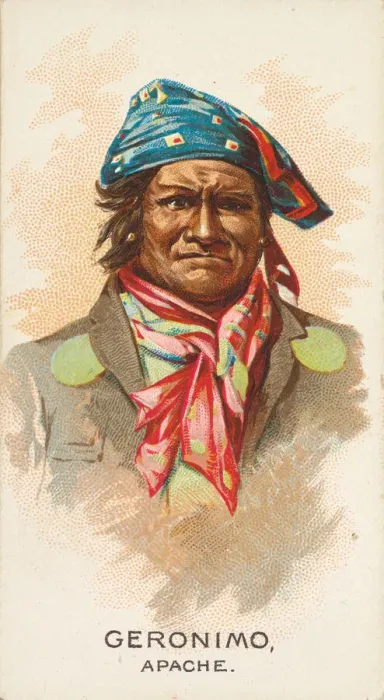 Framed Print : Geronimo, Apache, from the American Indian Chiefs series (N2) for Allen & Framed Print : Geronimo, Apache, from the American Indian Chiefs series (N2) for Allen &