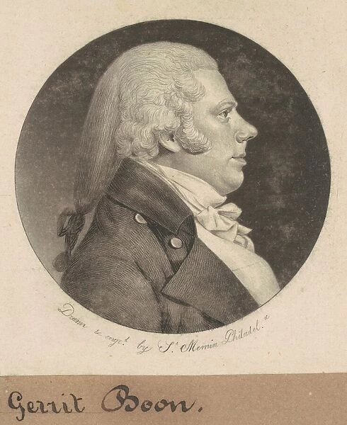 Gerrit Boon, 1801. Creator: Charles Balthazar Julien Fevret de Saint-Memin