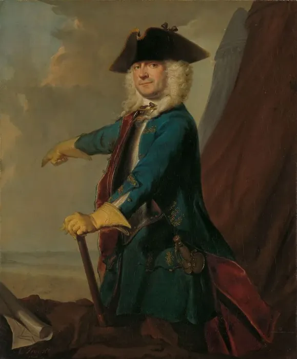 Framed Print : Gerrit Sichterman (1688-1730). Quartermaster-General of the Cavalry, Colonel of the Oranje-Groningen Creator: Cornelis Troost Framed Print : Gerrit Sichterman (1688-1730). Quartermaster-General of the Cavalry, Colonel of the Oranje-Groningen Creator: Cornelis Troost