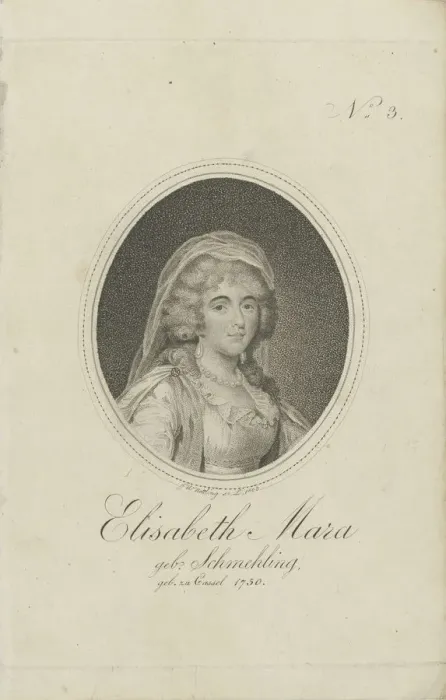 Framed Print : Gertrud Elisabeth Mara, nee Schmeling (1749-1833), 1803. Creator: Nettling, Friedrich Wilhelm Framed Print : Gertrud Elisabeth Mara, nee Schmeling (1749-1833), 1803. Creator: Nettling, Friedrich Wilhelm