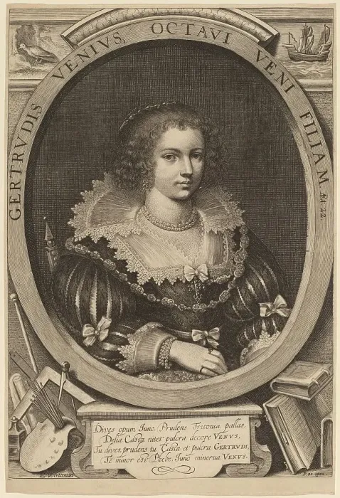 Framed Print : Gertrude van Veen. Creator: Lucas Vorsterman