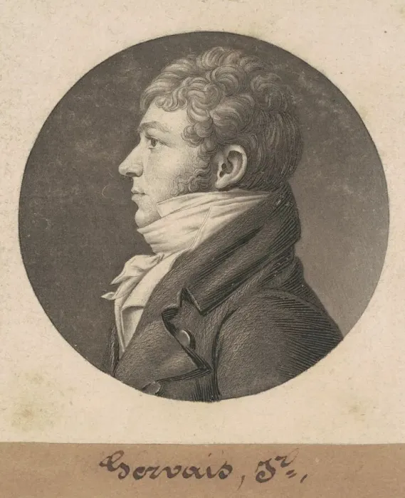 Framed Print : Gervais, Jr. 1801. Creator: Charles Balthazar Julien Fevret de Saint-Memin Framed Print : Gervais, Jr. 1801. Creator: Charles Balthazar Julien Fevret de Saint-Memin