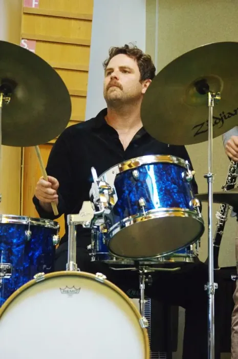 Framed Print : Gethin Jones, Adrian Cox Quartet, Loughton Methodist Church, Essex, 28 Sept 2019. Creator Framed Print : Gethin Jones, Adrian Cox Quartet, Loughton Methodist Church, Essex, 28 Sept 2019. Creator