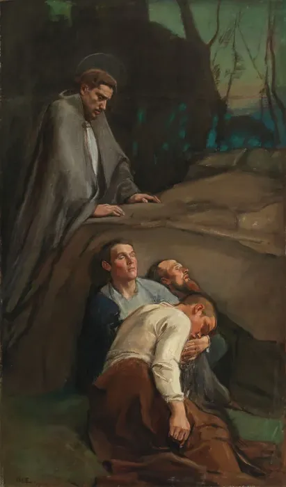 Framed Print : Gethsemane, 1902. Creator: Magnus Enckell Framed Print : Gethsemane, 1902. Creator: Magnus Enckell