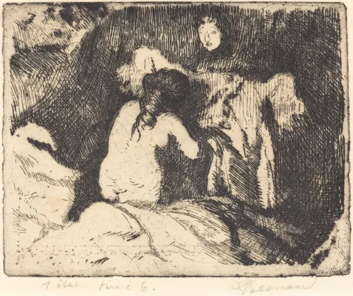 Framed Print : Getting Up (Le lever), 1913. Creator: Paul Albert Besnard Framed Print : Getting Up (Le lever), 1913. Creator: Paul Albert Besnard