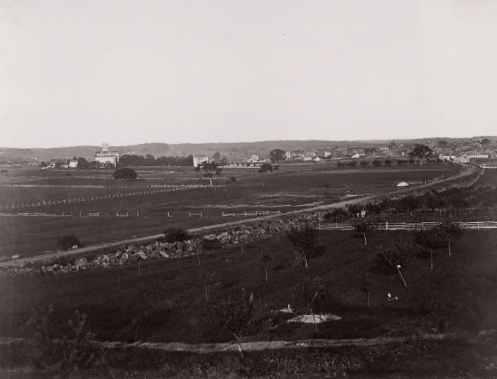 Framed Print : Gettysburg from the West, 1863. Creator: Tim O Sullivan Framed Print : Gettysburg from the West, 1863. Creator: Tim O Sullivan