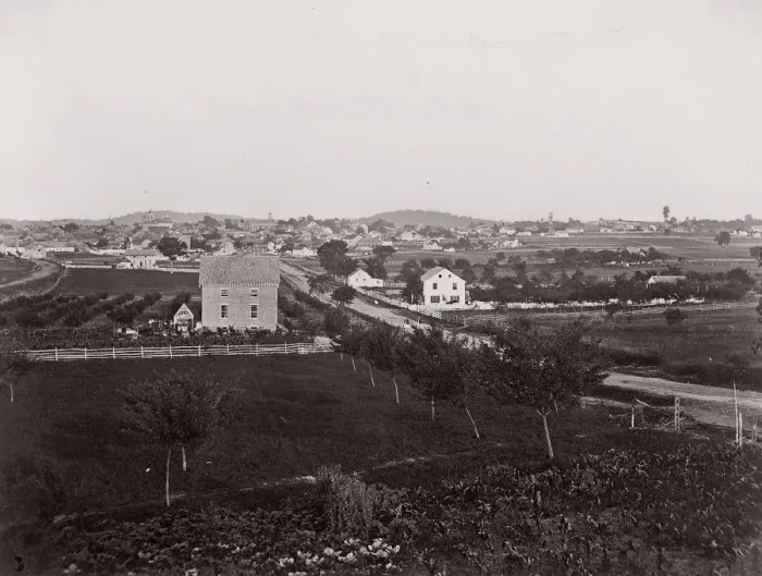 Framed Print : Gettysburg from the West, 1863. Creator: Unknown Framed Print : Gettysburg from the West, 1863. Creator: Unknown
