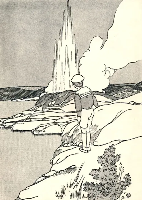 Framed Print : A Geyser, 1912. Artist: Charles Robinson Framed Print : A Geyser, 1912. Artist: Charles Robinson