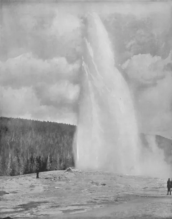 Framed Print : A Geyser In the Yellowstone Park, 19th century Framed Print : A Geyser In the Yellowstone Park, 19th century