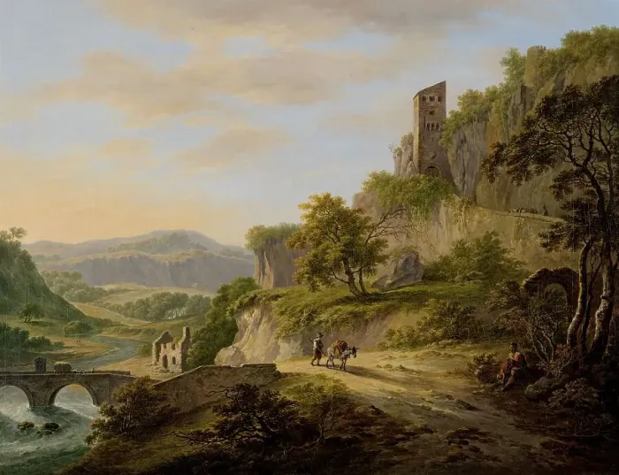 Framed Print : Gezicht op Civita Castellana, 1792-1809. Creator: Daniel Dupré Framed Print : Gezicht op Civita Castellana, 1792-1809. Creator: Daniel Dupré